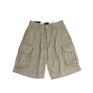Polo Ralph Lauren Cargo Shorts Mens‎ Size 30 Tan Flap Pockets Flat Front Outdoor